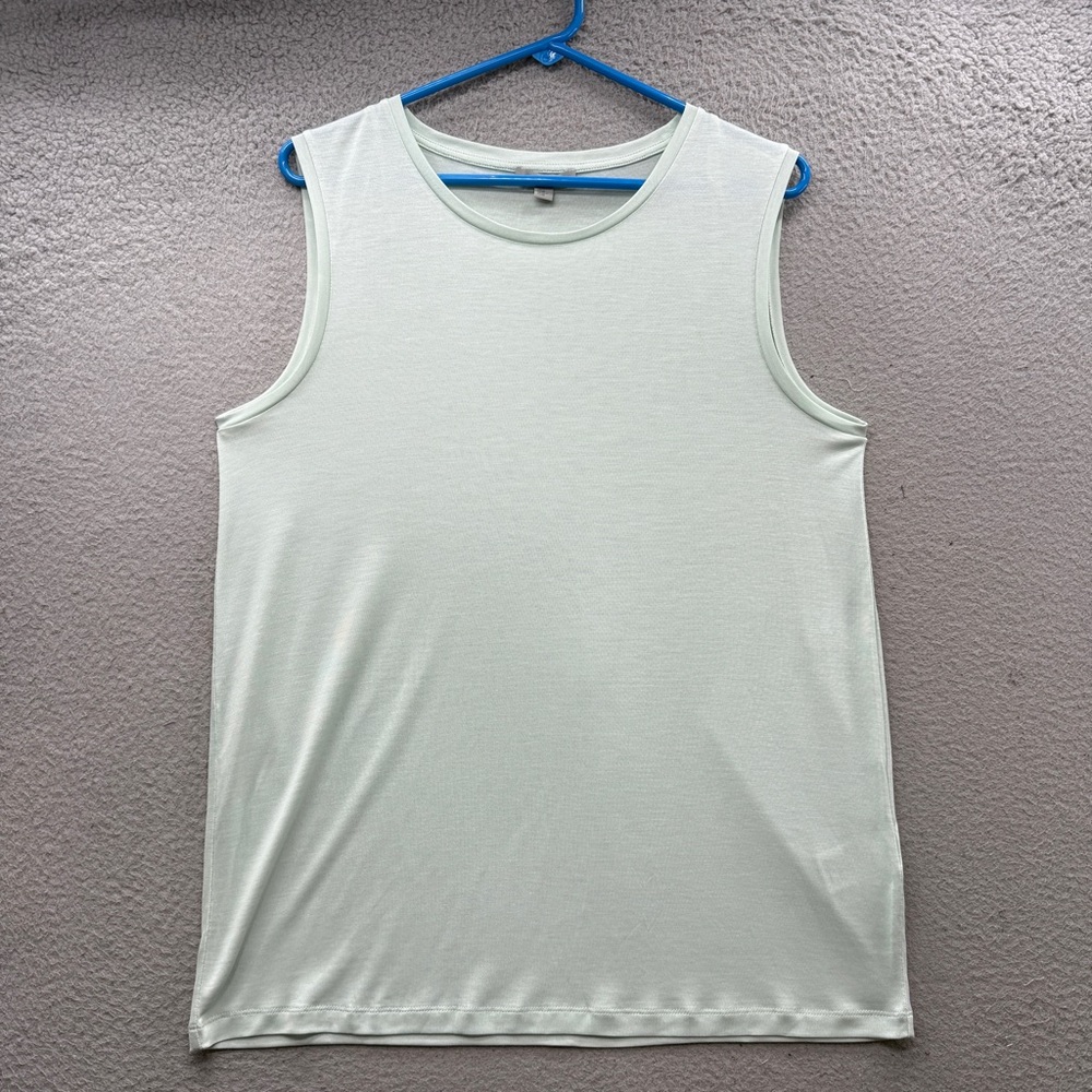 COS Tank Top Shirt Women's Round Neck Size S Outdoor Basic Mint Light Green
